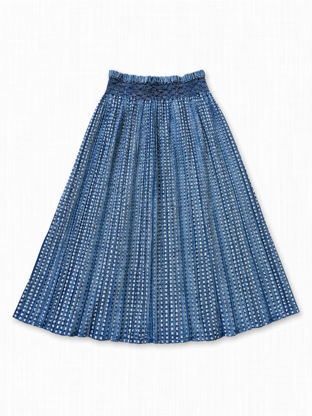 Tantrums Blue Pleated Maxi Skirt